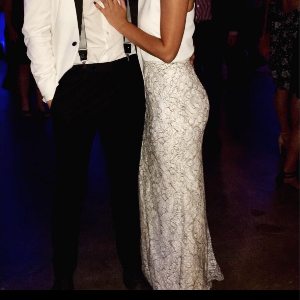 Fitted Lace Maxi Skirt